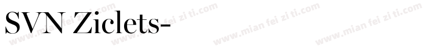 SVN Ziclets字体转换